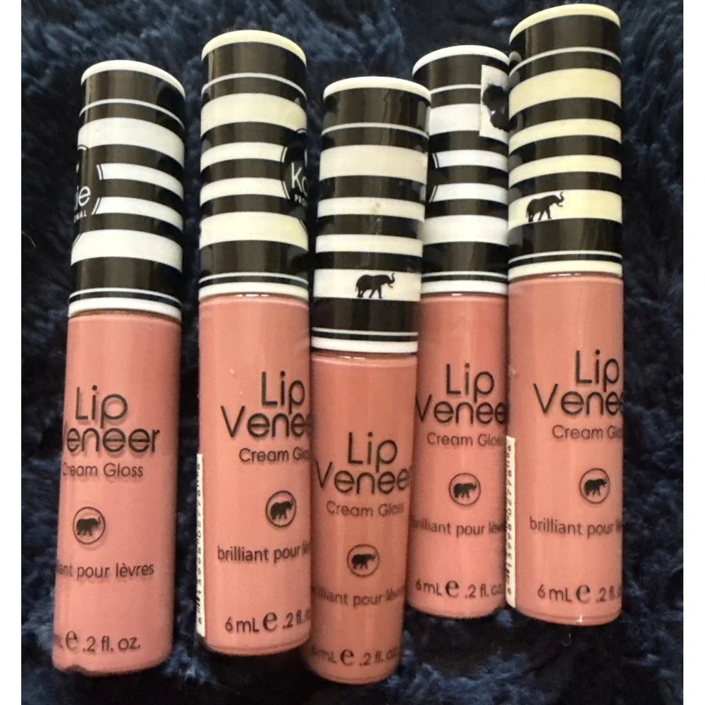 Kokie Professional 5 Pack Lip Veneer Cream Gloss VC778 Hearts Delight 0.2 fl oz